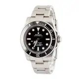 Pre-owned Black Dial Rolex Submariner Ref 114060 Stainless Steel