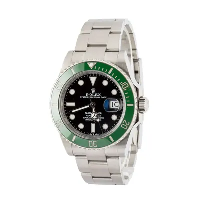 Used Rolex Submariner Starbucks 126610LV Green Bezel