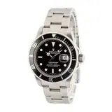Pre-owned Rolex Submariner 16800 Aluminum Bezel Insert, black dial