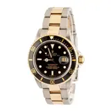 Pre-owned Men's Rolex Submariner 16803 Black Dial, black timing bezel