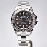 Pre-owned Rolex Yacht-Master 268622, 37 mm stainless steel case, gray dial