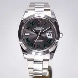 Pre-owned Rolex Datejust 41 126300, 41 mm stainless steel case, gray dial