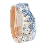 Pre-owned Omega De Ville Mini Tresor Steel on Blue Toile de Jouy, photo 3 of 6