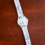 Pre-owned Omega De Ville Mini Tresor Steel on Blue Toile de Jouy, photo 4 of 6