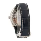 Pre-owned Omega Constellation Globemaster Platinum on Leather, grey dial