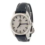 Pre-owned Omega Constellation Globemaster Platinum on Leather