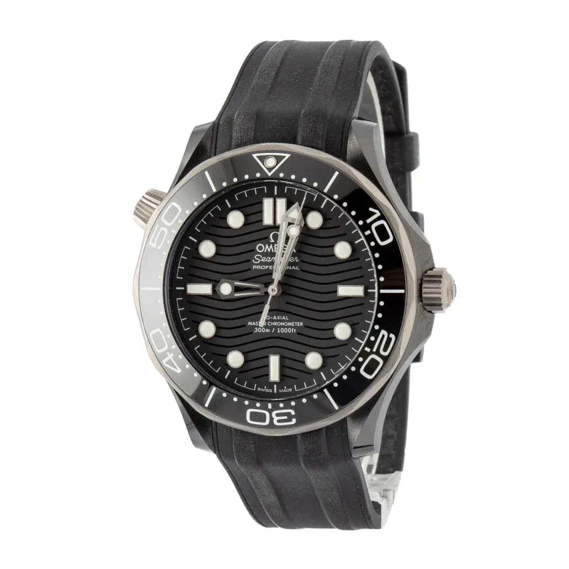 Pre-owned Omega Seamaster Diver 300M Black Ceramic