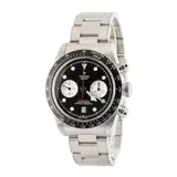 Pre-owned Tudor Black Bay Chrono Steel 79360N Black Dial, tachymeter scale