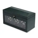 Pre-owned WOLF British Racing Triple Watch Winder w/ Storage 792341