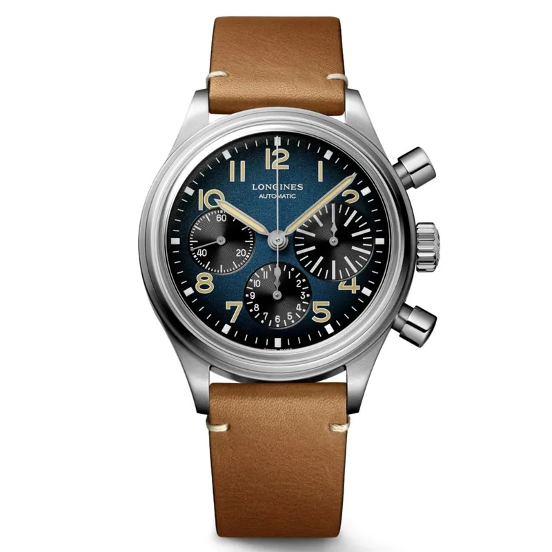 Longines Avigation Bigeye L2.816.1.93.2, 41 mm titanium case, blue dial