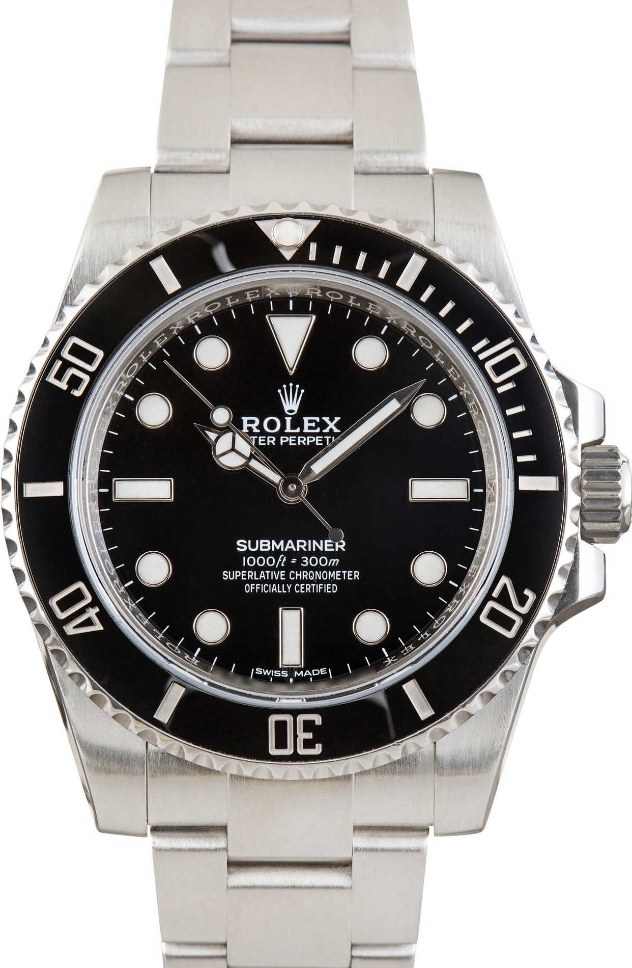 Used Men's Rolex Submariner Ref 114060 Stainless Steel