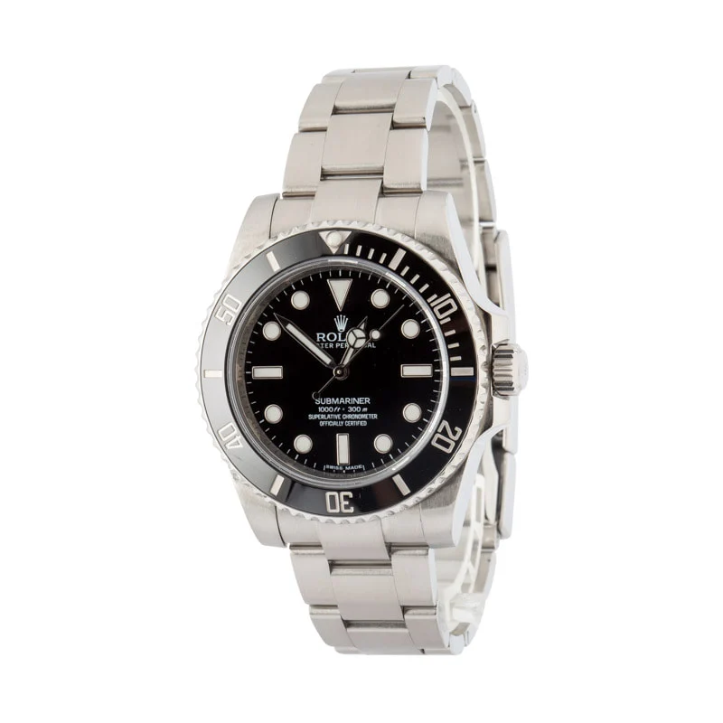Used Rolex Submariner Steel 114060 Black Dial