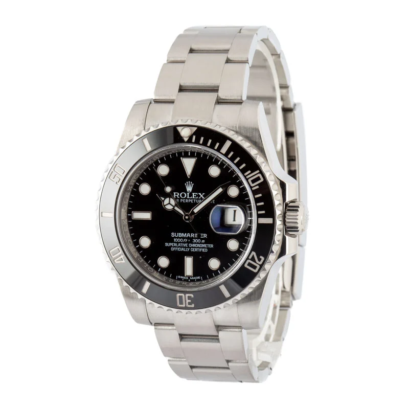 Used Rolex Submariner Steel Oyster 116610 Black Dial