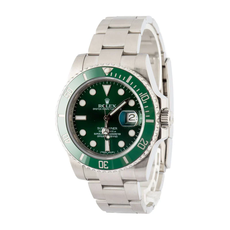 Used Rolex Submariner Green Hulk Ref 116610LV