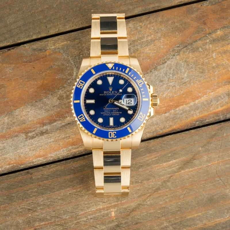Men's Rolex Submariner Ref 116618 Blue Dial