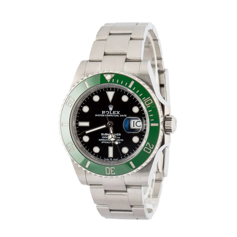 Used Rolex Submariner Starbucks 126610LV Green Bezel
