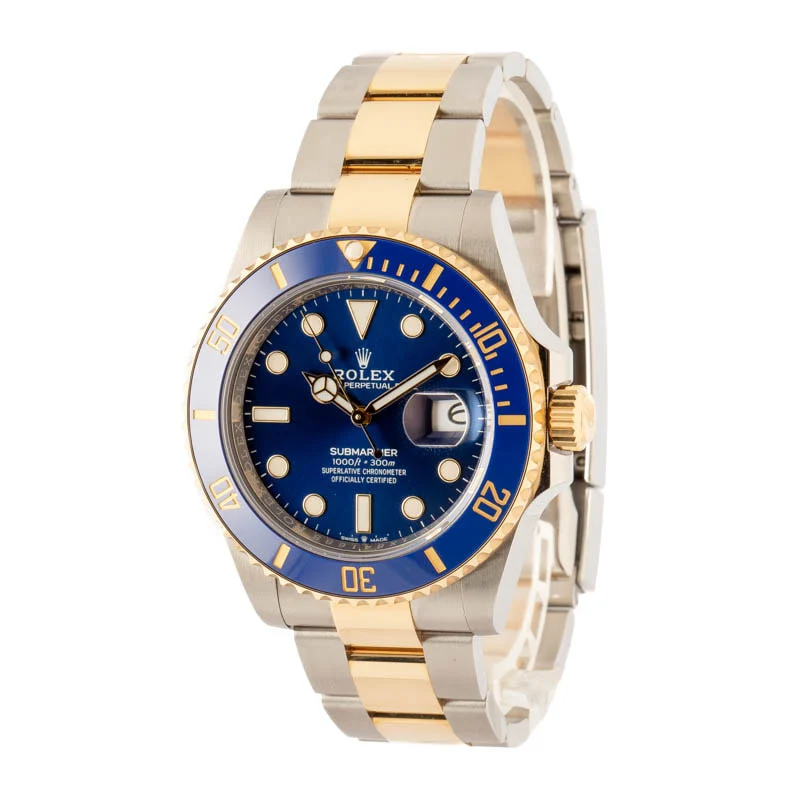 Used Rolex Submariner Bluesy 126613 Steel & 18k Gold