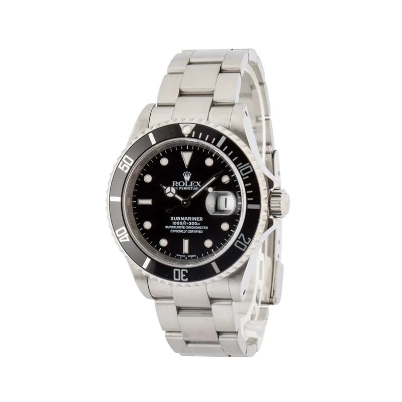 Used Rolex 16610 Submariner Steel Oyster