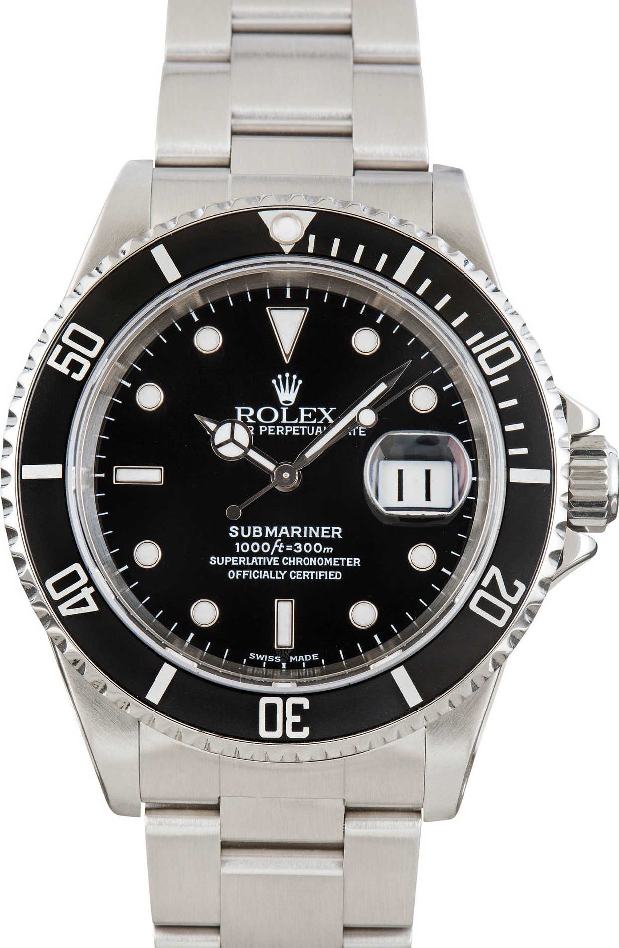 Used Rolex Submariner Ref 16610 Stainless Steel Oyster