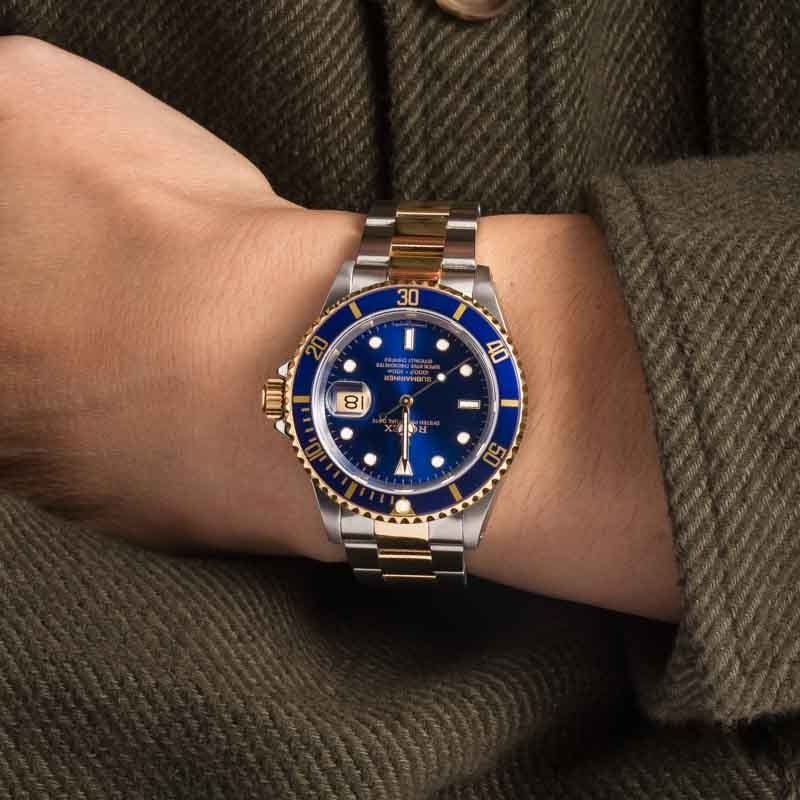 Used Rolex Submariner Two Tone 16613 Bluesy