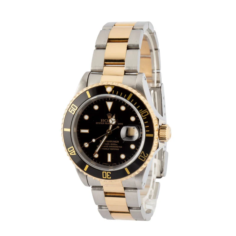 Used Men's Rolex Submariner Ref 16613 Black Dial