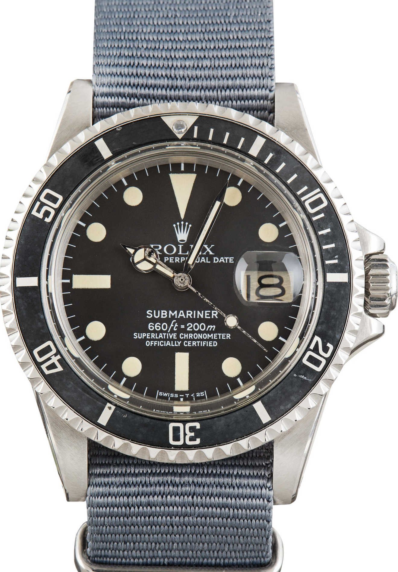 Vintage Rolex Submariner Ref 1680 Nylon Strap