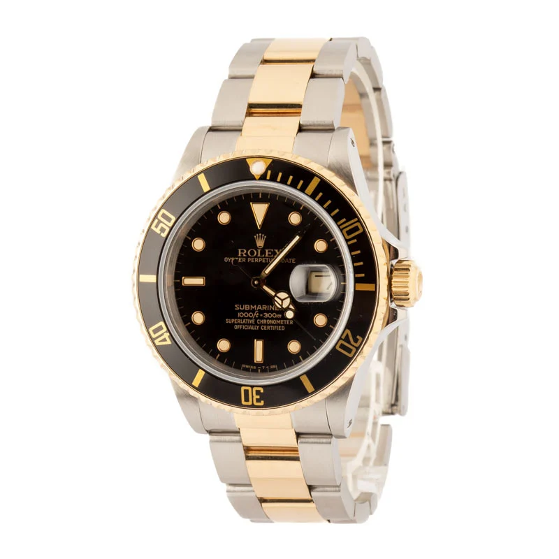 Pre-Owned Rolex Submariner Ref 16803 Black Dial