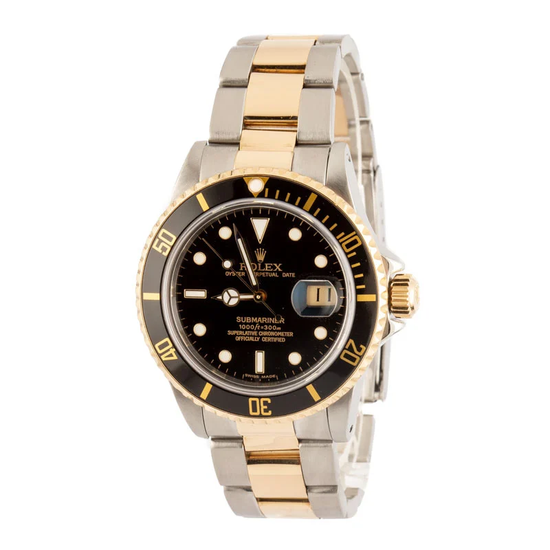 Men's Rolex Submariner 16803 Black Dial