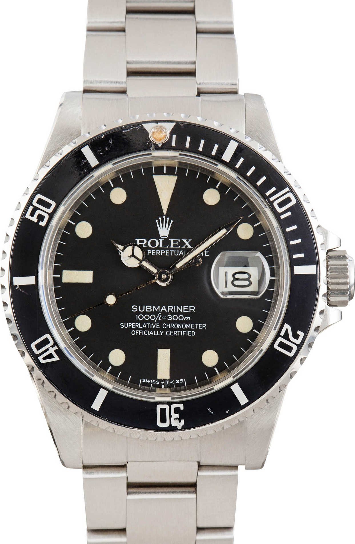 Vintage Rolex Submariner 16800 Black Dial