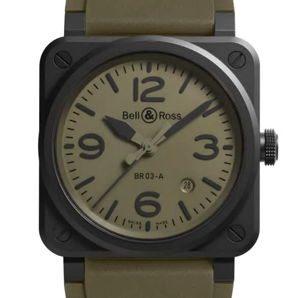 Bell & Ross BR 03 Military Ceramic (BR03A-MIL-CE/SRB)