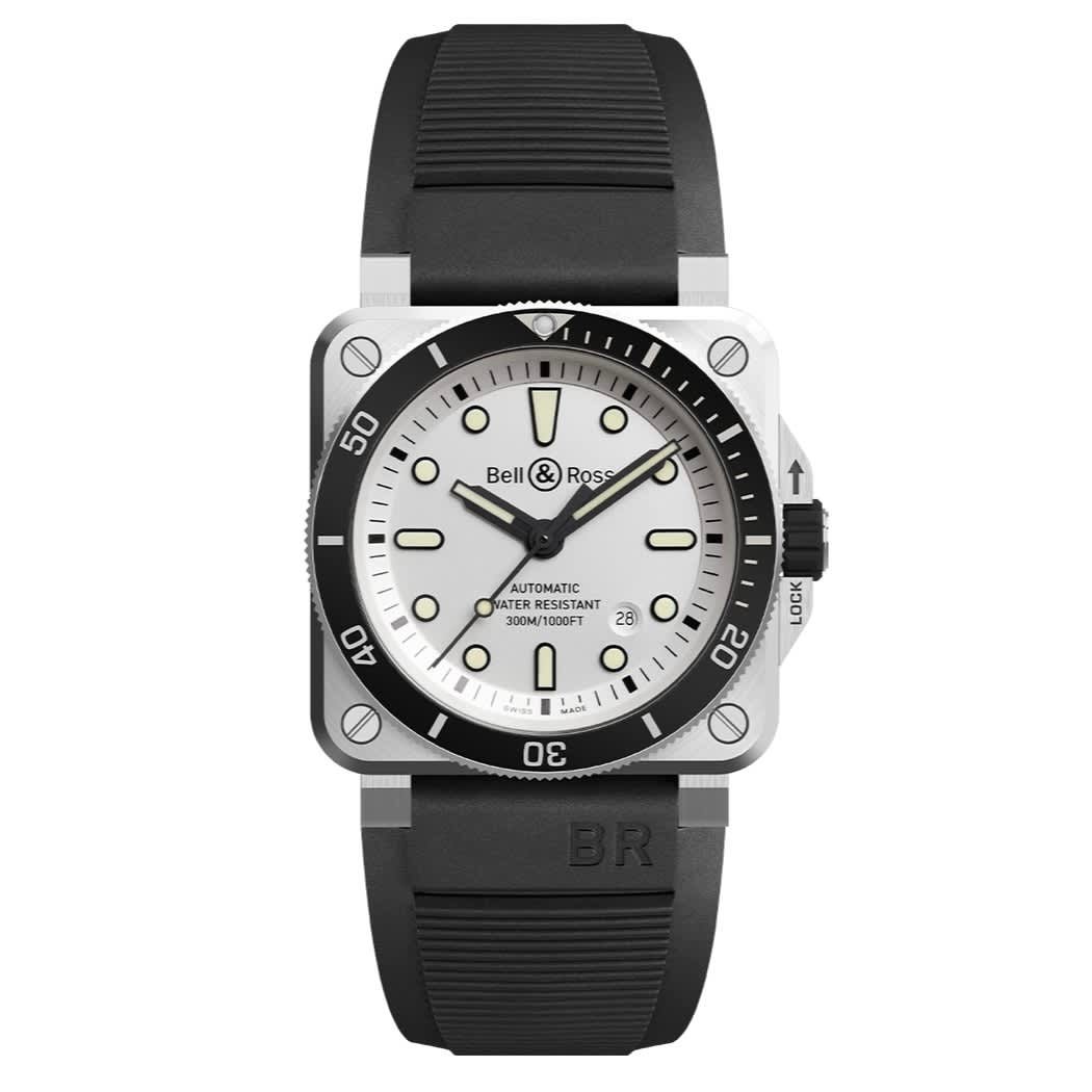 Bell & Ross BR 03-92 Diver White (BR0392-D-WH-ST/SRB)