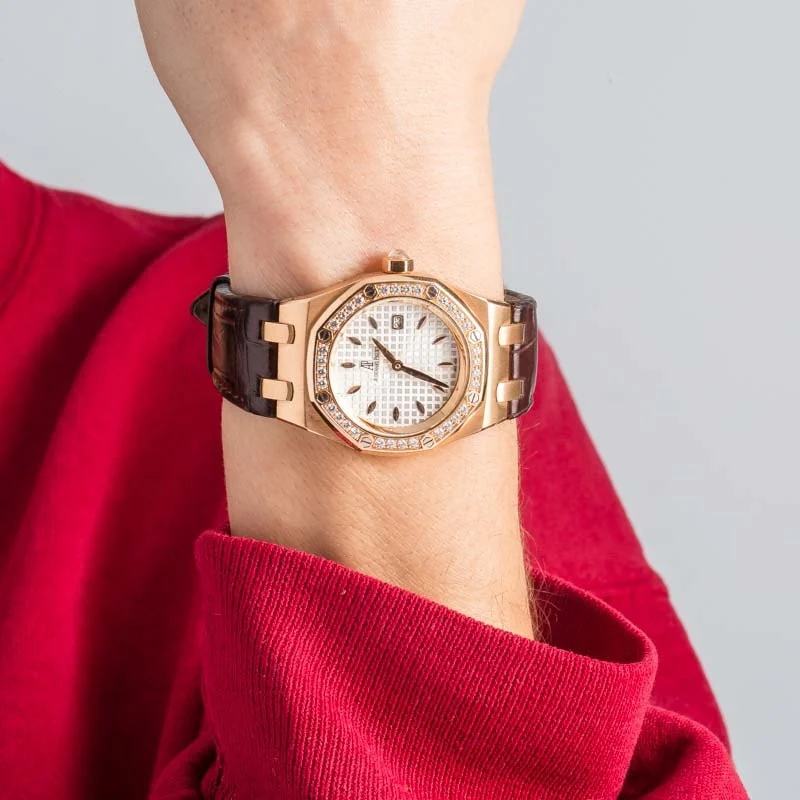 Ladies Audemars Piguet Royal Oak Diamond Bezel