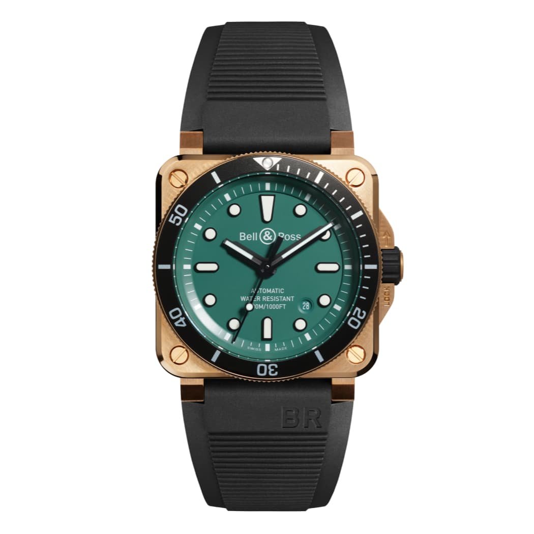 Bell & Ross BR 03-92 Diver Black & Green Bronze (BR0392-D-LT-BR/SRB)
