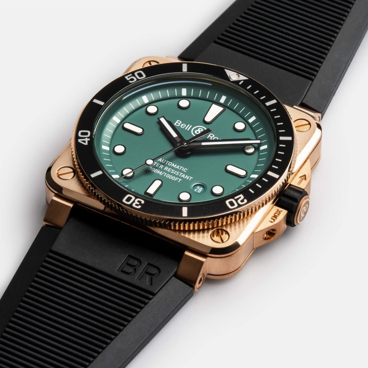 Bell & Ross BR 03-92 Diver Black & Green Bronze (BR0392-D-LT-BR/SRB)
