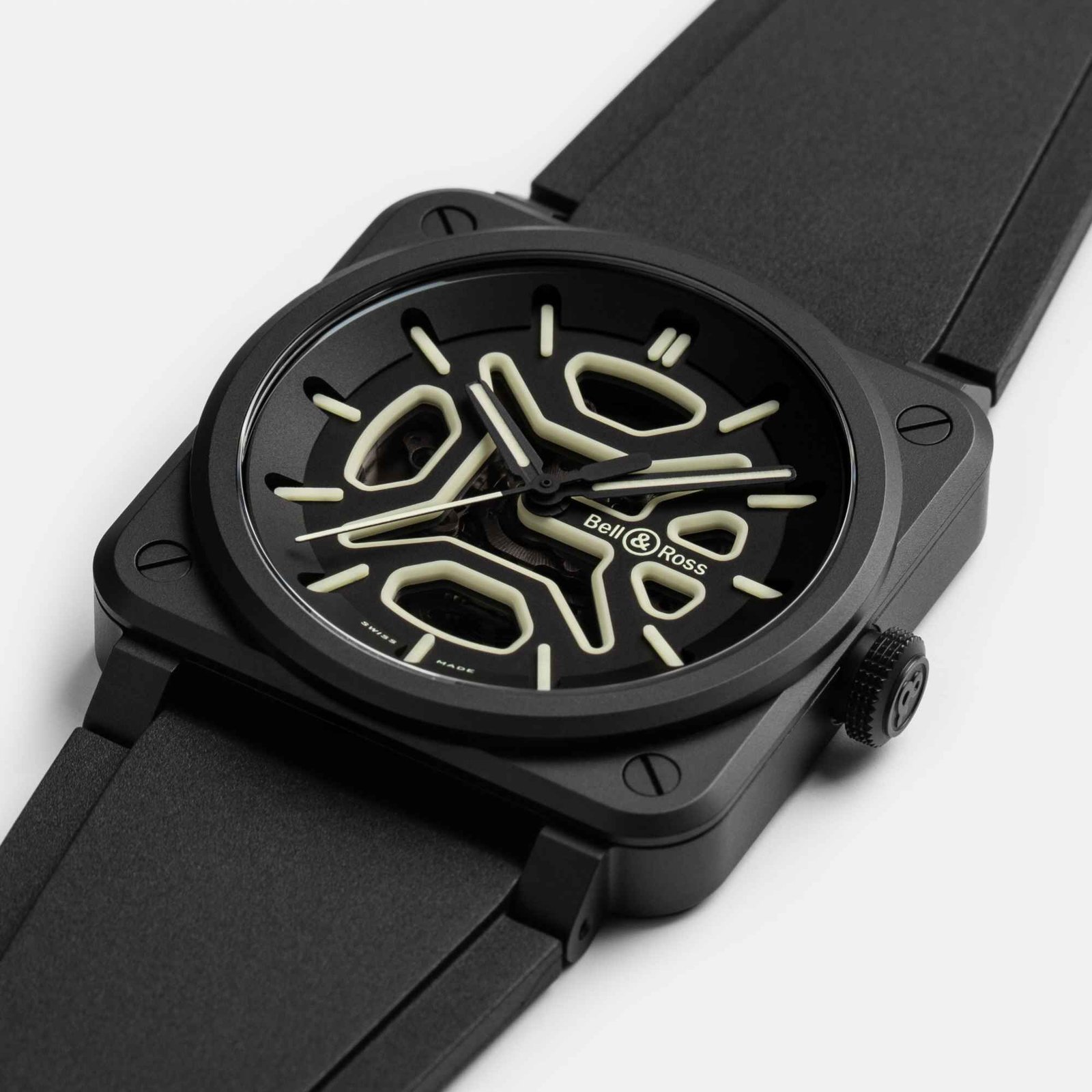 Bell & Ross BR-03 Skeleton Lum Ceramic (BR03A-LM-SKCE/SRB)