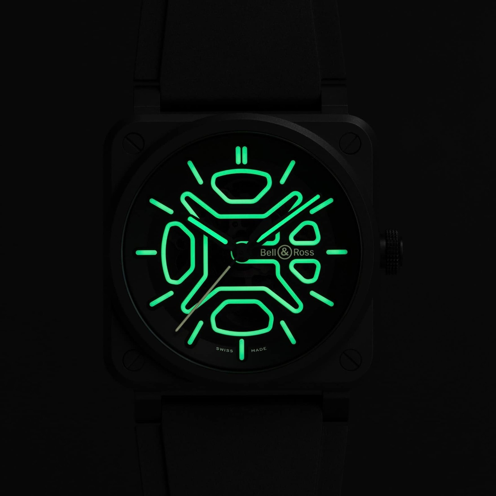 Bell & Ross BR-03 Skeleton Lum Ceramic (BR03A-LM-SKCE/SRB)