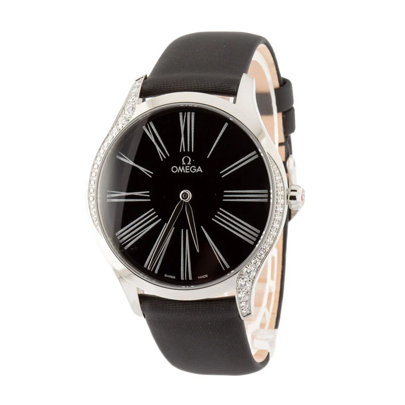 Omega De Ville Tresor Black Roman Dial