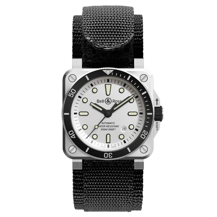 Bell & Ross BR 03-92 Diver White (BR0392-D-WH-ST/SRB)