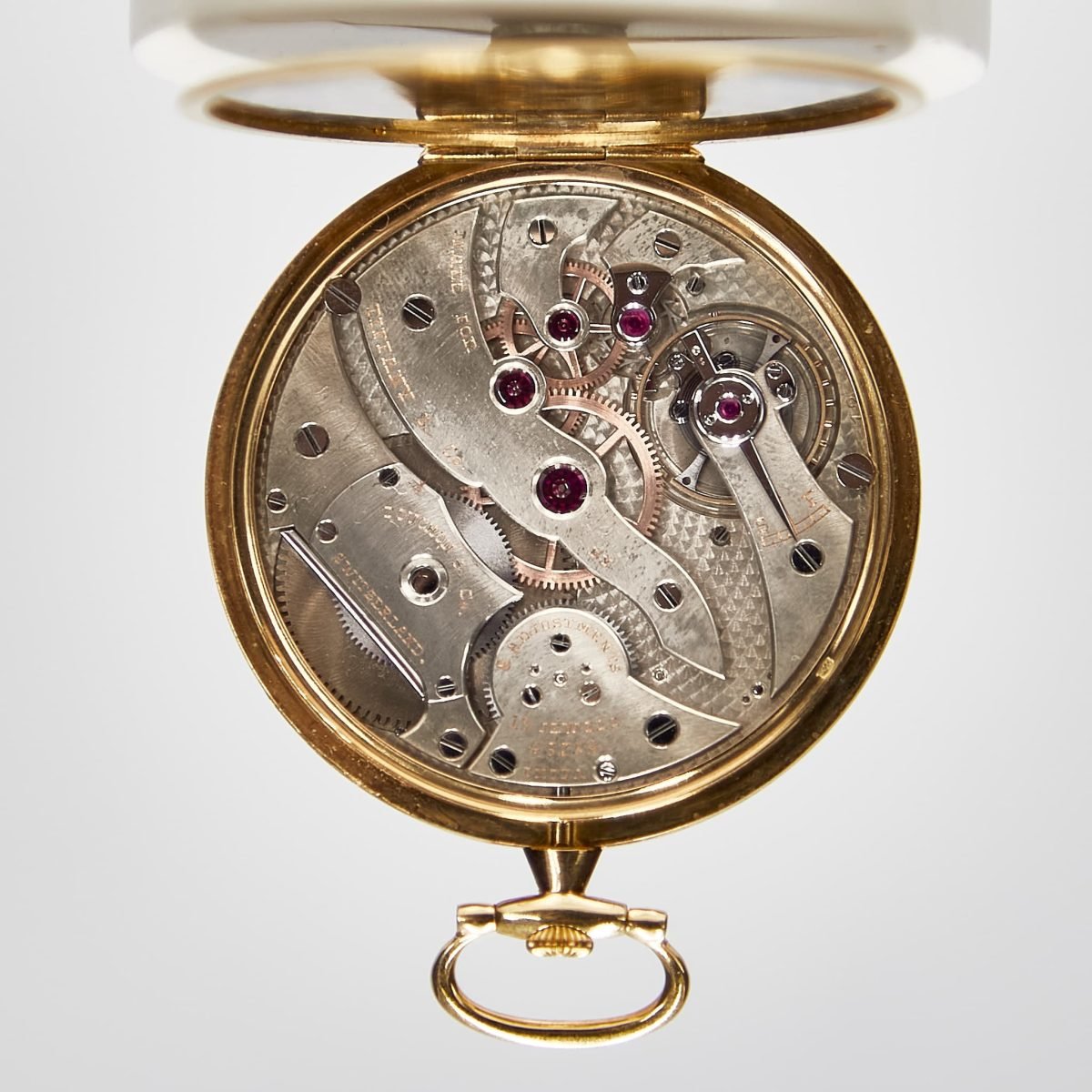 Tiffany Touchon Pocket Watch Platinum & 18k Yellow Gold