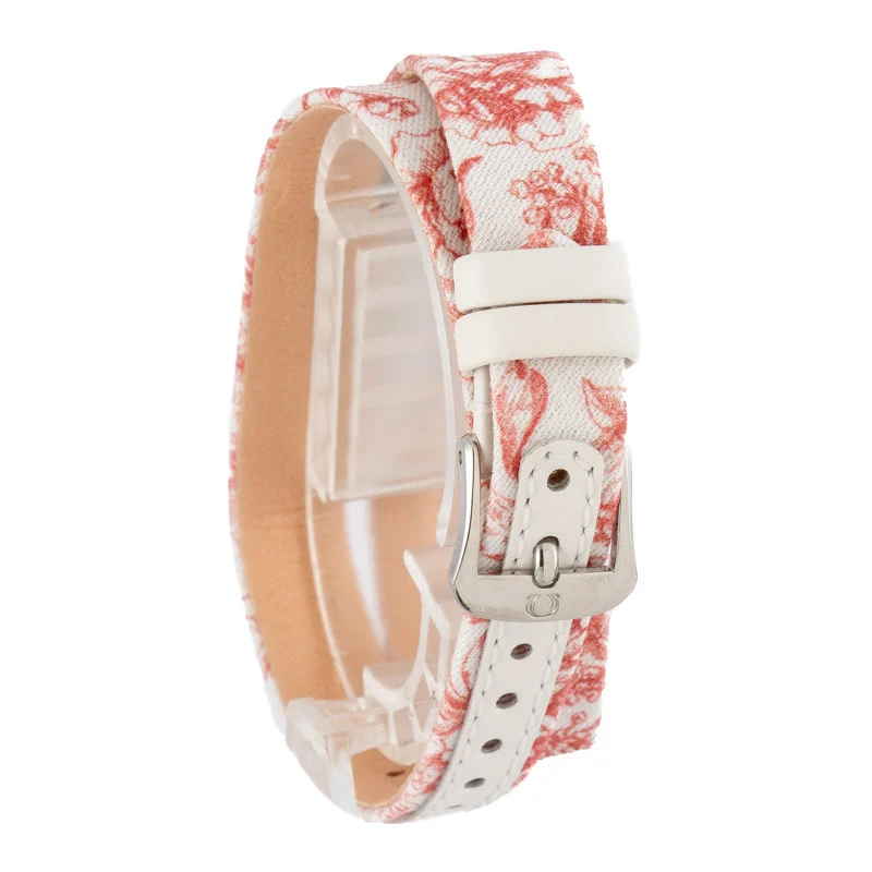 Omega De Ville Mini Tresor Steel on Red Toile de Jouy