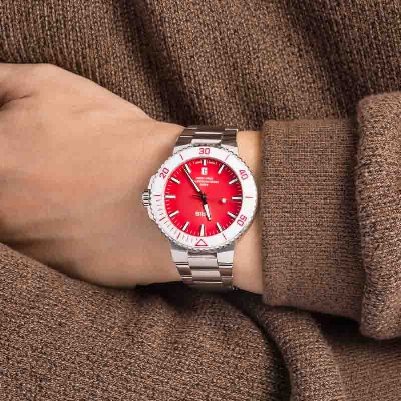Oris Aquis Date Taste of Summer Red Dial