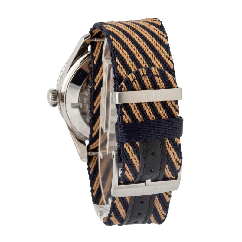 Oris Blue Dial Divers Sixty-Five Stainless Steel on Textile Strap