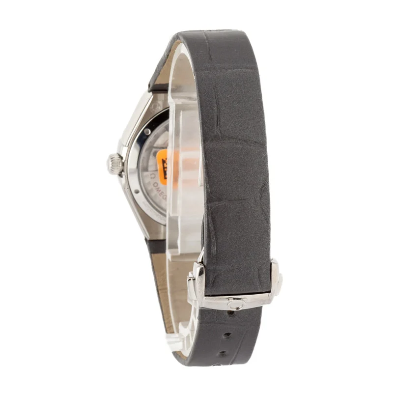 Omega Constellation Steel on Leather Silver Dial