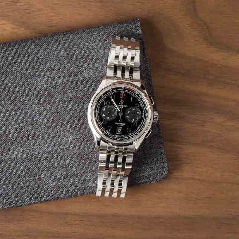Pre-owned Breitling Premier Chronograph Stainless Steel
