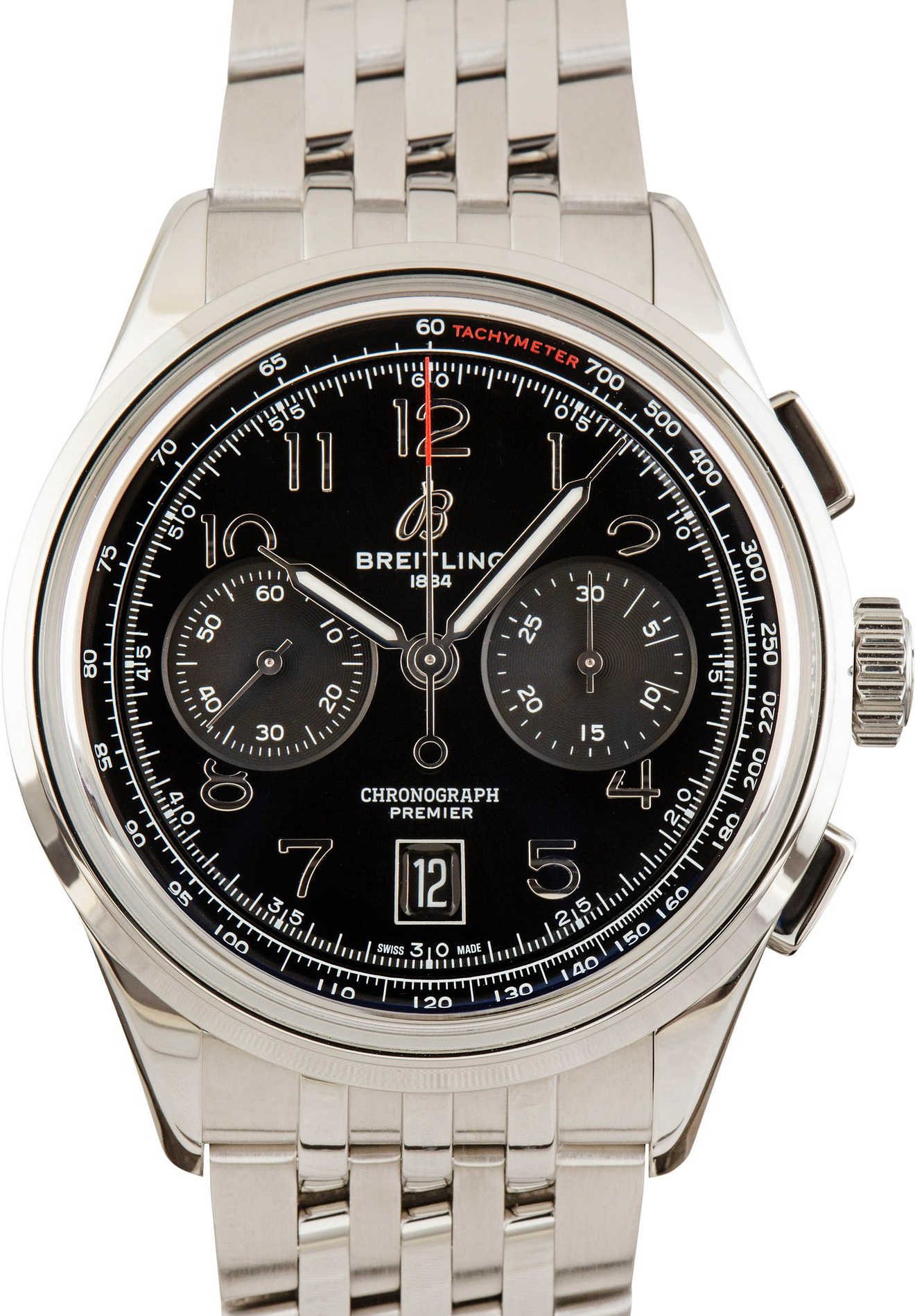 Pre-owned Breitling Premier Chronograph Stainless Steel