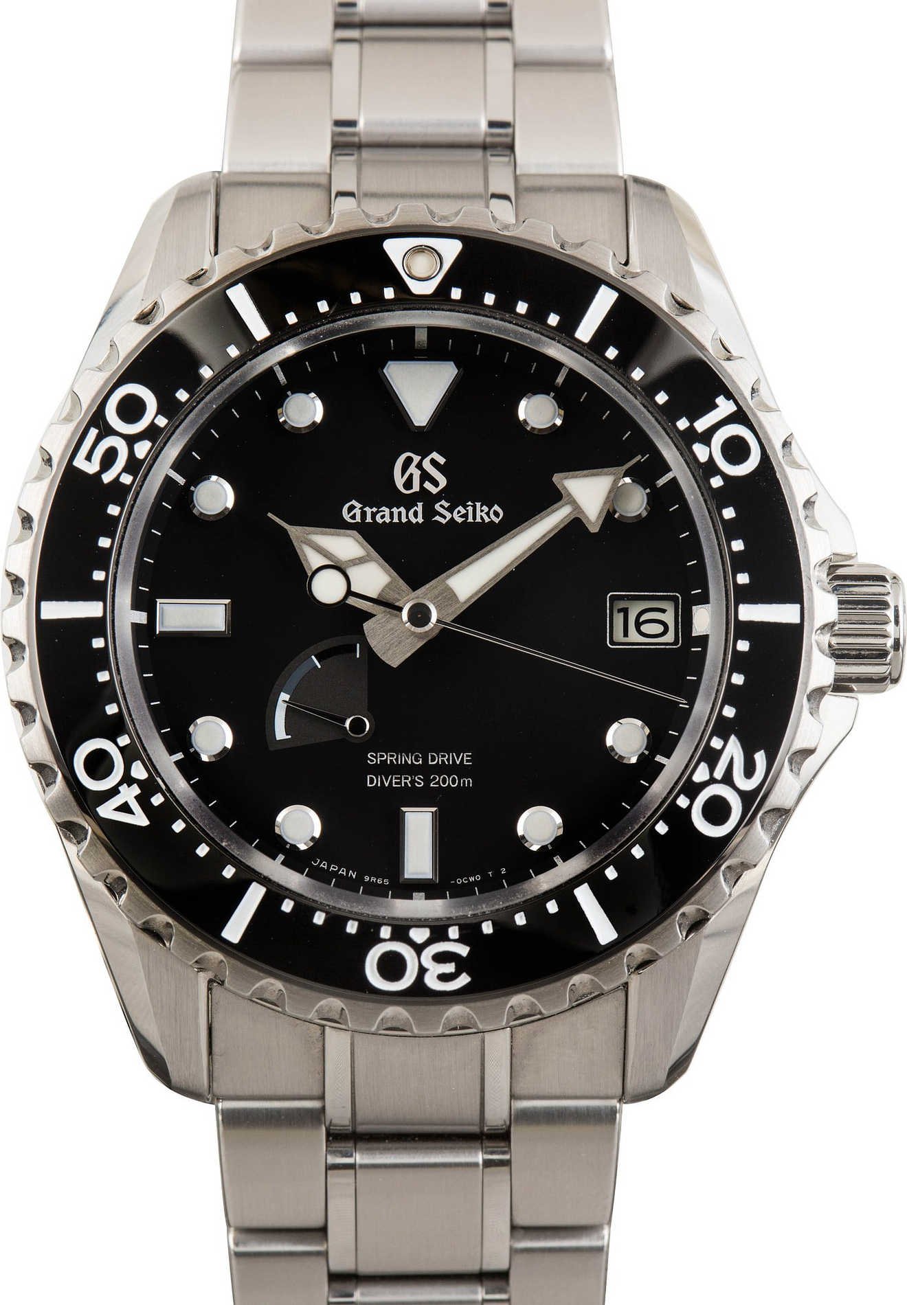 Used Grand Seiko Sport Collection SBGA461 Black Dial