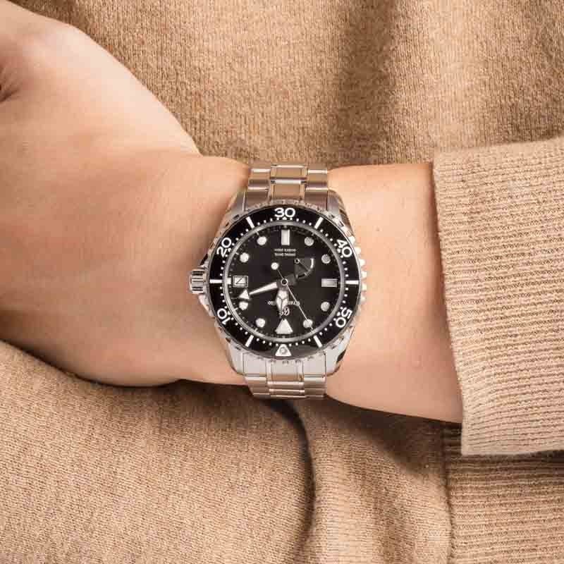 Pre-owned Steel Grand Seiko Sport Collection SBGA461 Black Dial