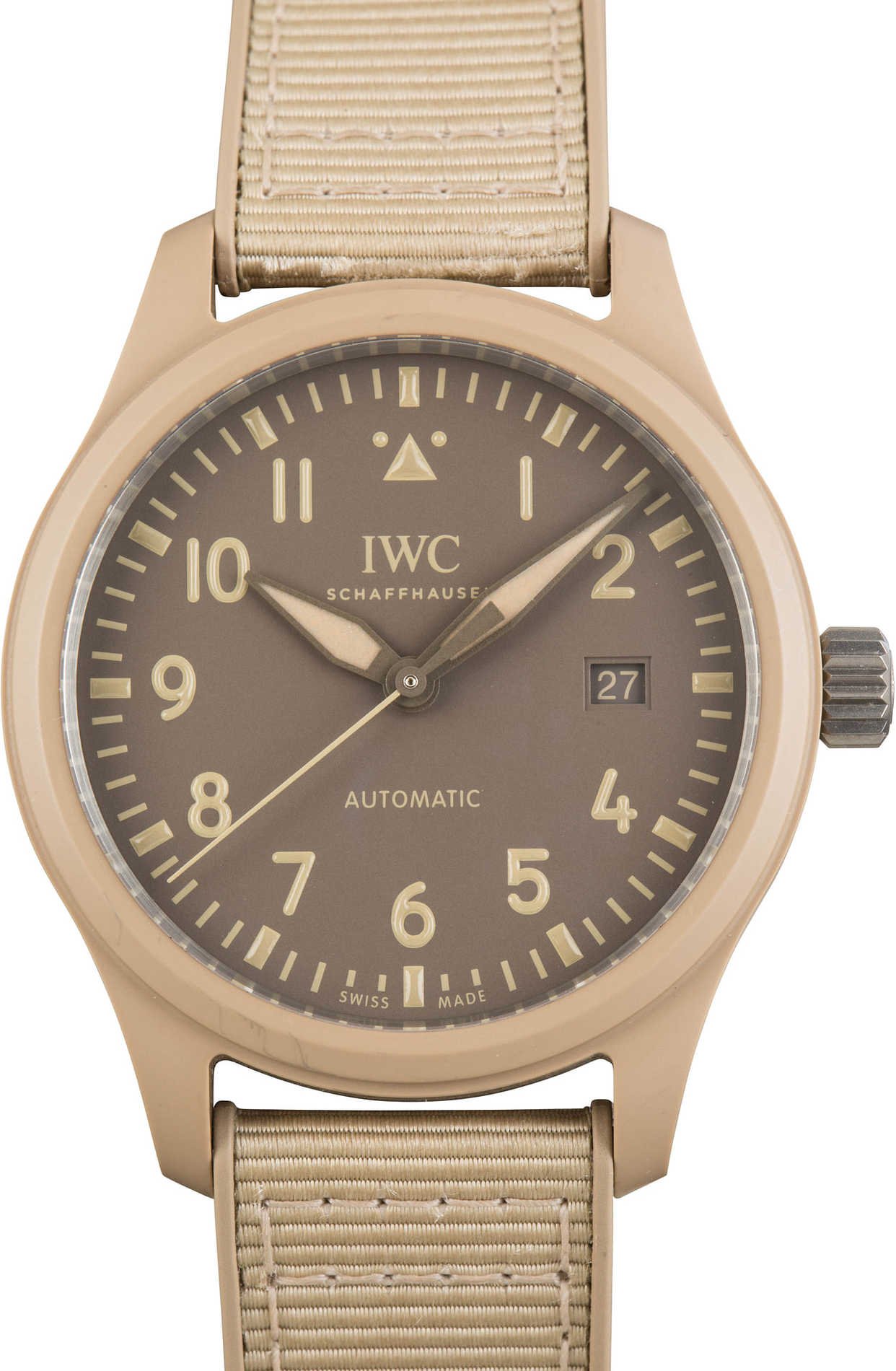 Pre-owned IWC Pilot's Watch Automatic 41 TOP GUN Mojave Desert IW328106 Ceramic