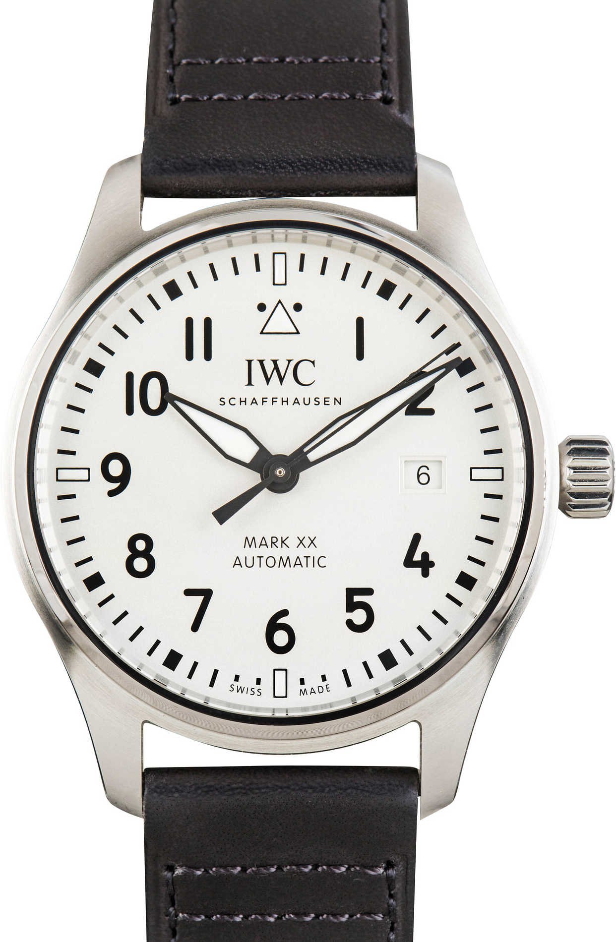 Pre-owned IWC Pilot’s Watch Mark XX IW328207 Silver Dial