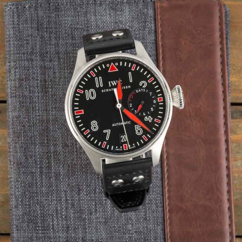 Pre-owned IWC Big Pilot’s Muhammad Ali IW500433 Black Dial